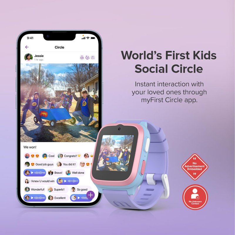 Kids Smartwatch with GPS, eSIM, HD Camera & Voice Calls - Durable Wearable for Children
