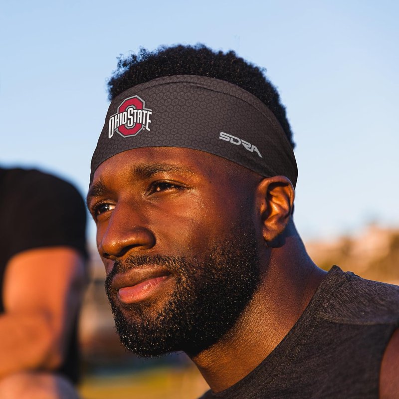 Ohio State Buckeyes Tapered Headband - College Sports UV Sweat-Wicking