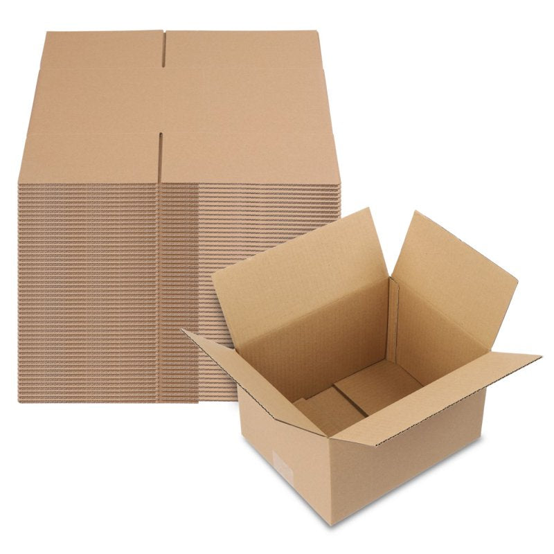 Pack of 50 Shipping Mailer Boxes - Corrugated Cardboard Packing Boxes