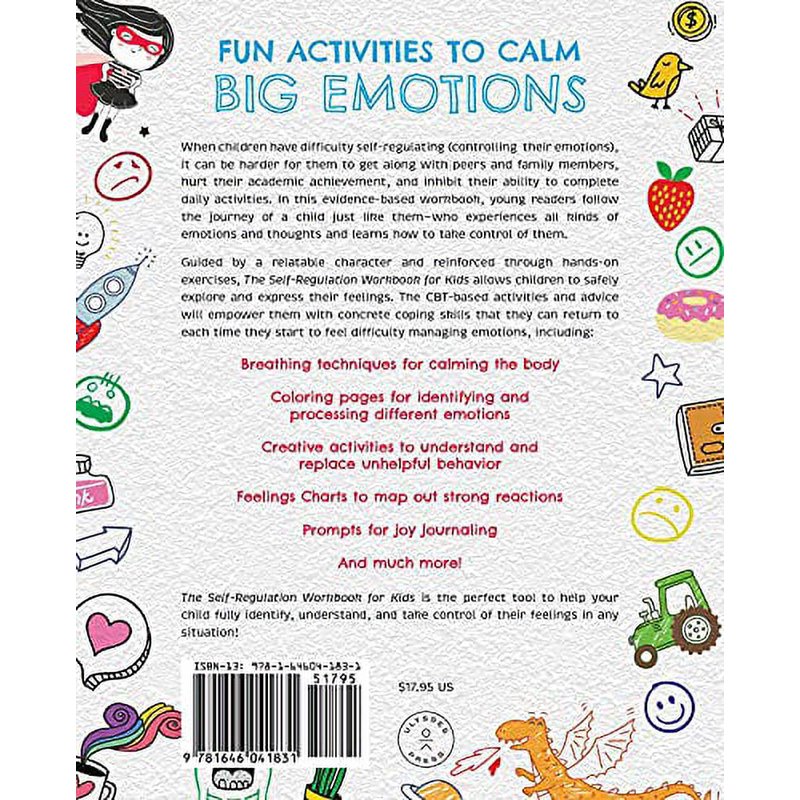 Self-Regulation Workbook for Kids - CBT Exercises & Emotional Coping Strategies