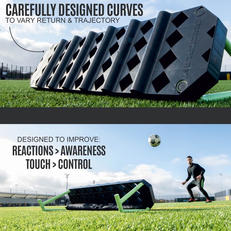 QUICKPLAY Replay Station Soccer Rebound Board – Adjustable Dual-Angle Training Aid (Original 37.5 x 9.5 in)
