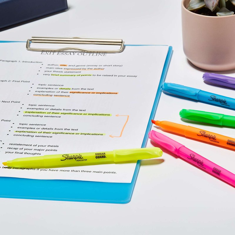 Highlighters for Office, School & Study - Fluorescent Yellow, 36 Pack