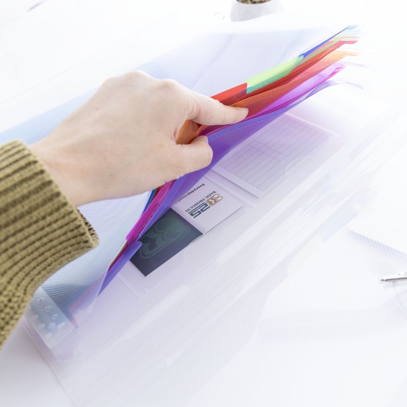 Rainbow 7-Pocket Expanding File Folder with Tabs & Closure - 12 Pack