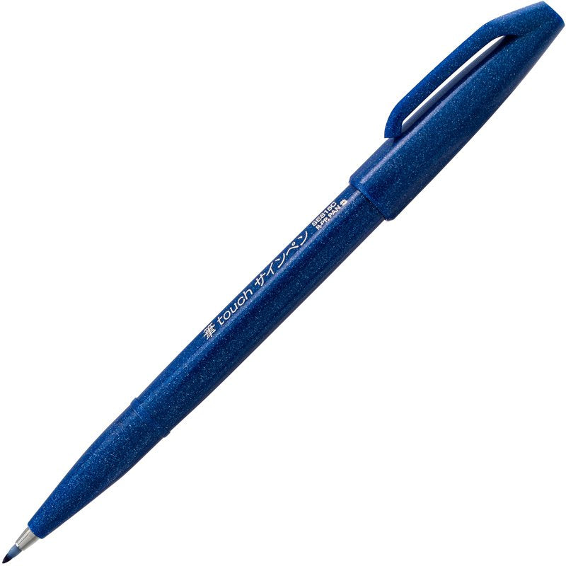 Pentel Sign Pen Brush Tip Set - 12 Vibrant Water-Based Markers for Calligraphy and Art