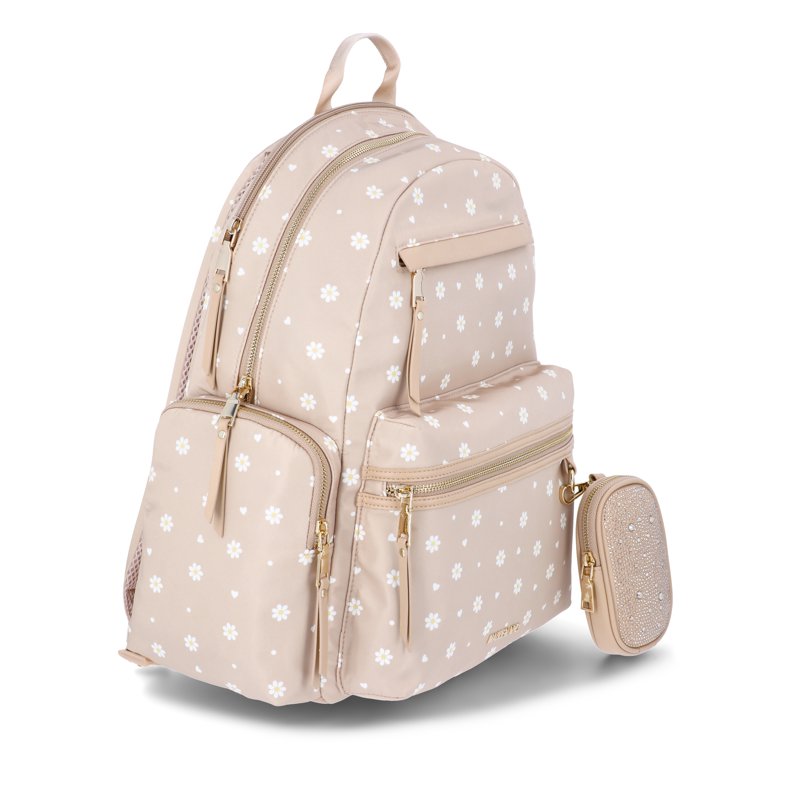 Women's Dome Backpack with Front Pockets & Removable Pouch - 18.5 Inch