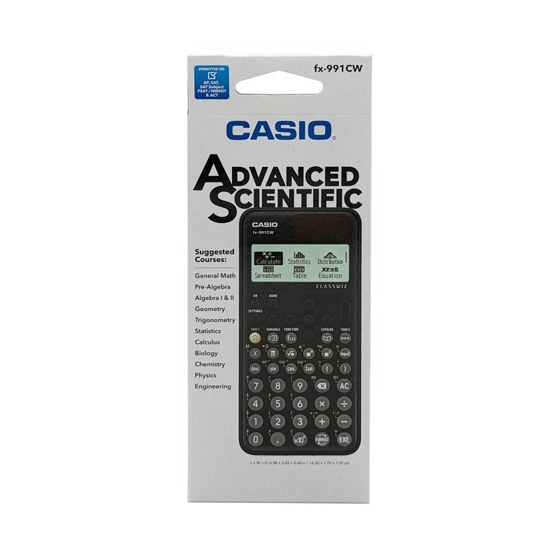 Scientific Calculator FX-991CW with Natural Textbook Display and Graphing Functionality