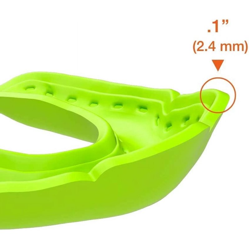 Ultra Slim Microfit Mouthguard for Adult Sports Protection - Black & Blue