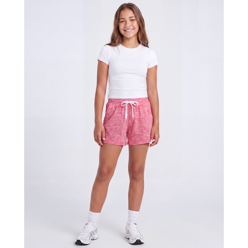 Girls' Athletic Shorts 4 Pack - Moisture Wicking, Pockets, Teen Kids Sportswear