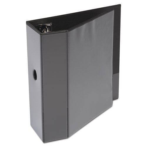 Deluxe 5-Inch Capacity View Binder with D-Rings - Black, 3 Pack