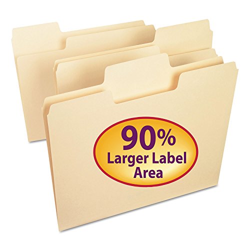 Manila Blank Card Guide - 3x5 Inch Filing Labels, 100 Sheets