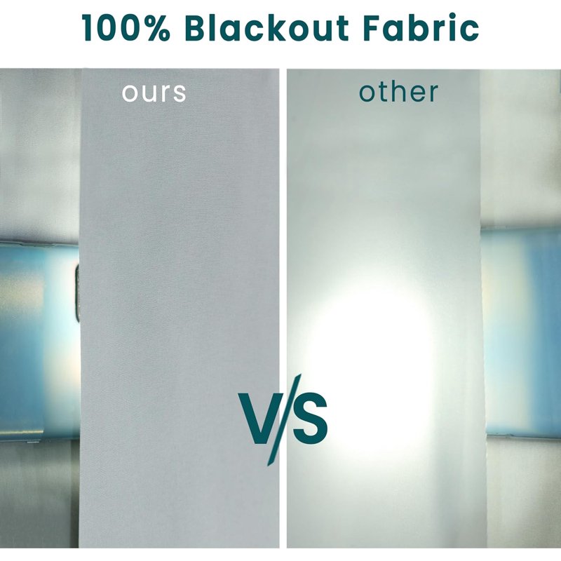 Blackout Fabric by the Yard 110-Inch Wide for Curtains & DIY Projects