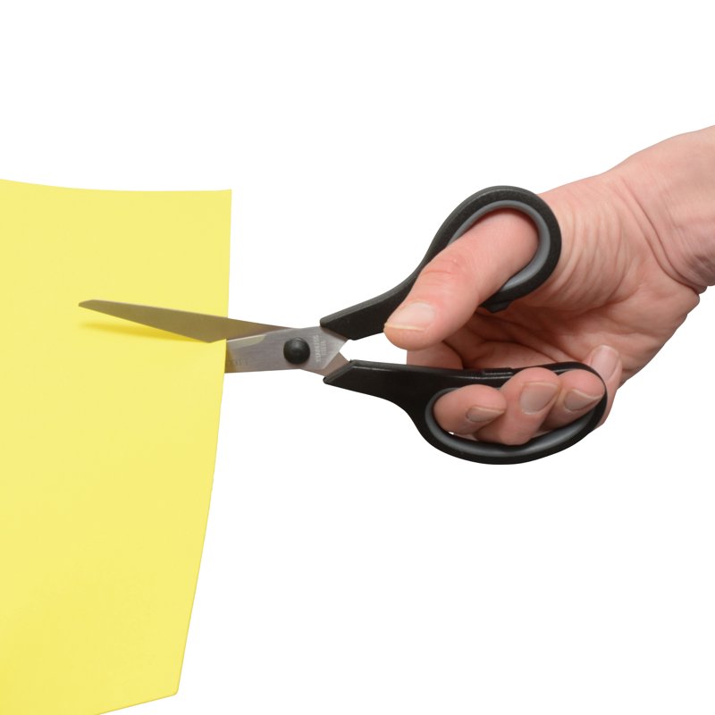 Recycled Office Scissors 8-Inch Black 2-Pack - Eco-Friendly Craft & School Shears