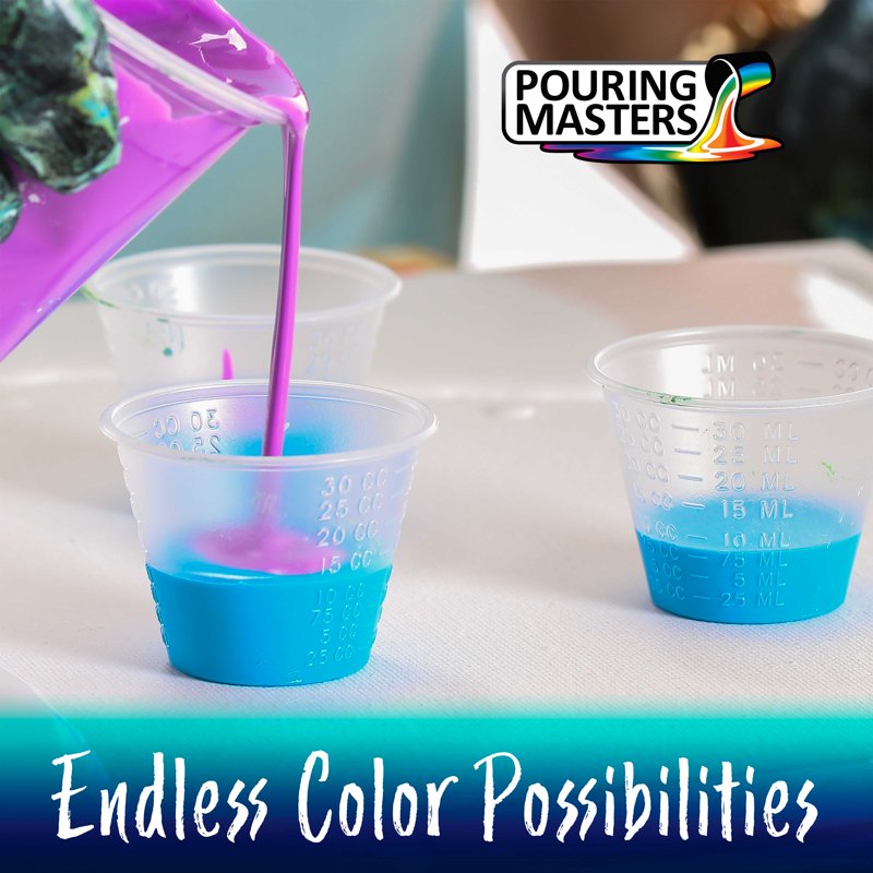 Acrylic Pouring Paint Set - Premium Ready to Pour Water-Based Colors for Art & Craft