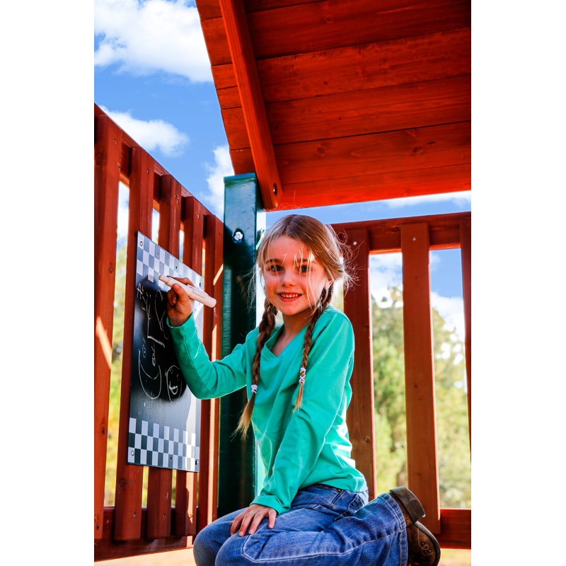 Outdoor Chalkboard Kit for Swing Sets - Black, 14x16.5 Inches