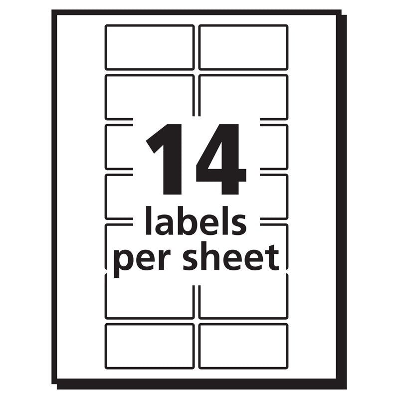 Removable Labels for Office & Packaging - 3/4 x 1-1/2 Inches, Pack of 504