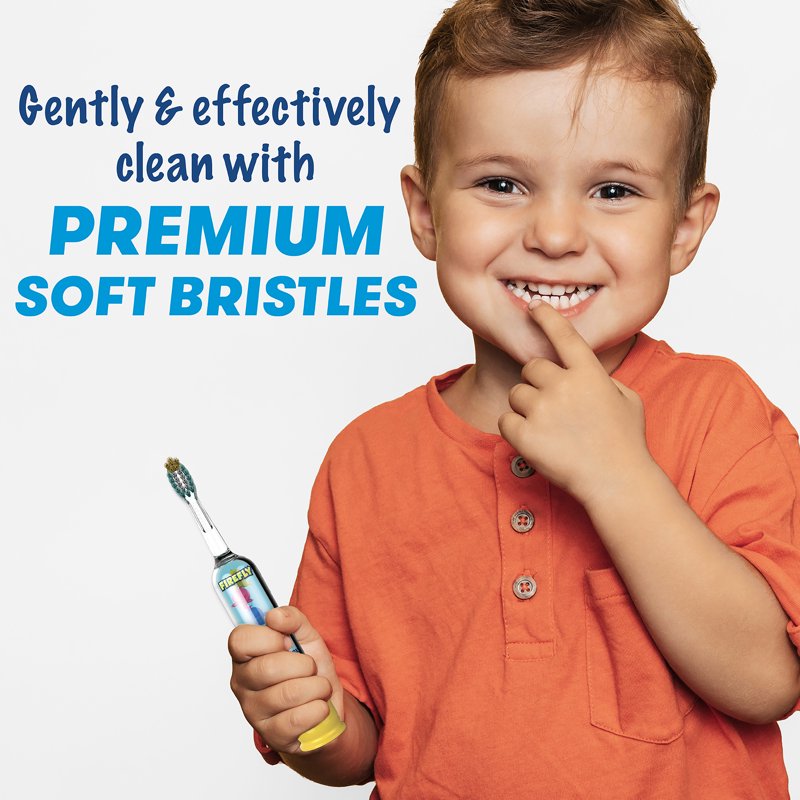 Kids Toothbrush with Light Up Timer & Baby Shark Song – Soft Bristles, Multipack