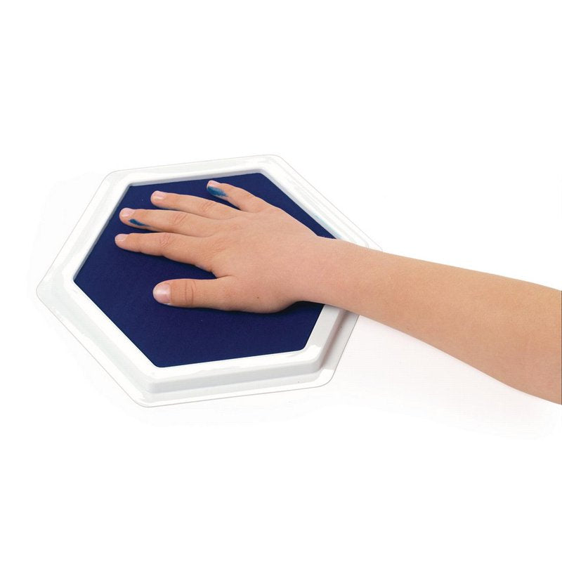 Jumbo Washable Stamp Pads Set of 6 - Large Ink Pads for Crafts & Kids