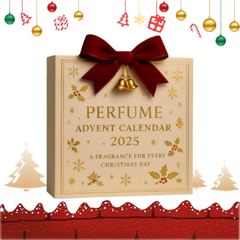 Holiday Advent Calendar with 24 Travel-Size Perfumes for Women & Men