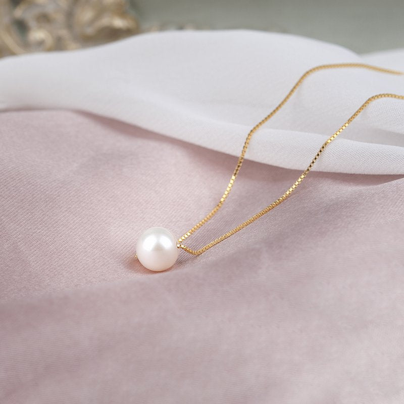 Mother of the Bride Gift Necklace for Daughter Wedding Day Pearl Jewelry