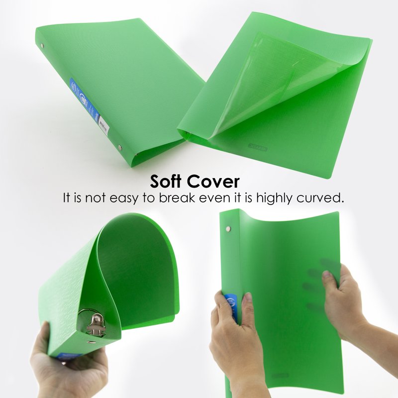 3 Ring Binders 1 Inch Assorted Colors Pack of 48 Office & School Supplies