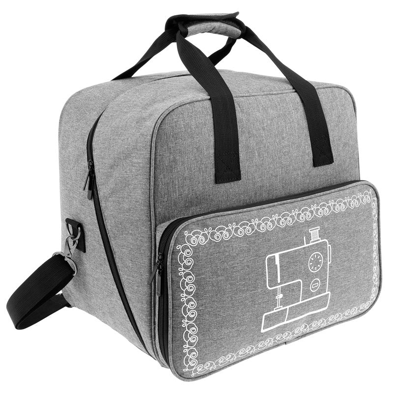 Sewing Machine Carrying Case with Storage Organizer & Adjustable Shoulder Strap