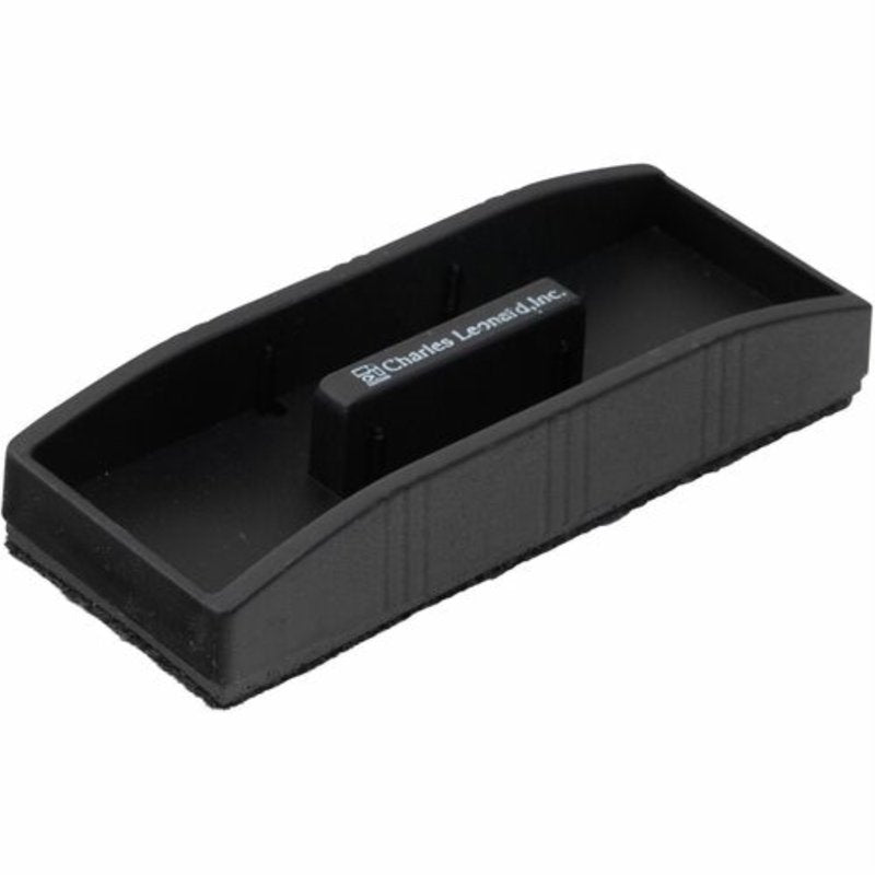 Magnetic Whiteboard Eraser with Marker Holder 2x5 Inch - Black