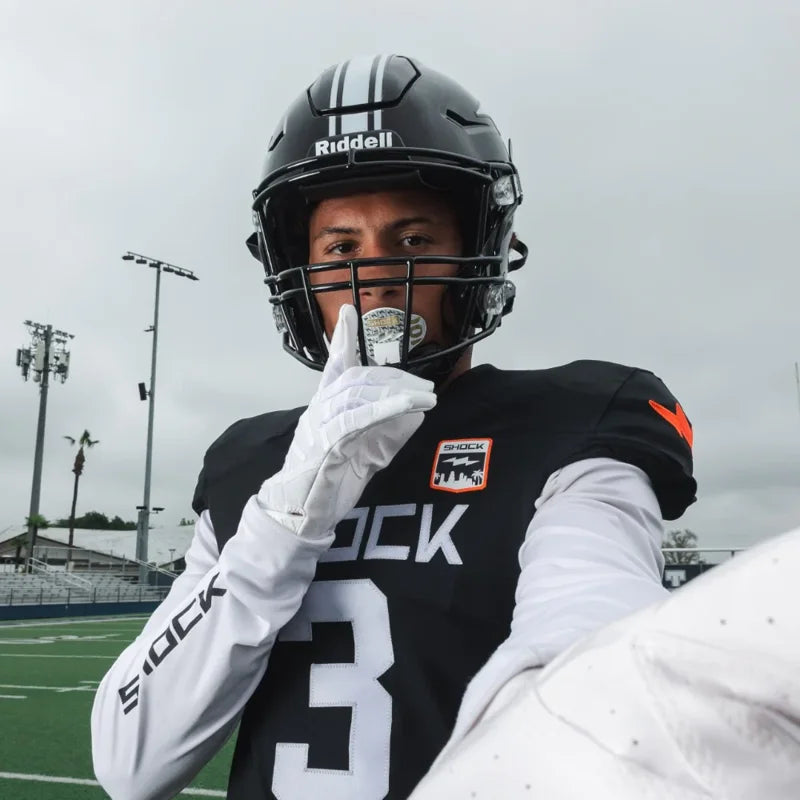 Football Lip Guard Mouthpiece with Tether, Breathable & Instant Fit
