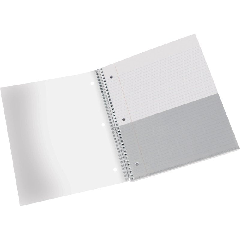 Poly Notebook 8.5 x 11 Inches, 5 Subject College Ruled, 200 Sheets - Baby Blue