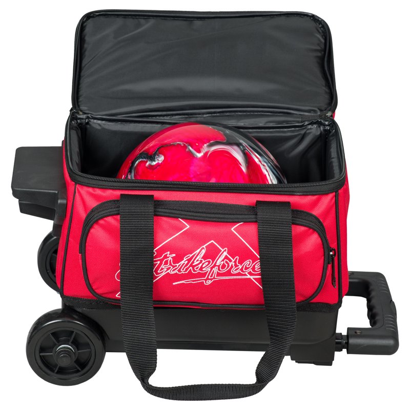 Hybrid Single Bowling Ball Roller Bag - Red (KR Strikeforce) Variation: Red