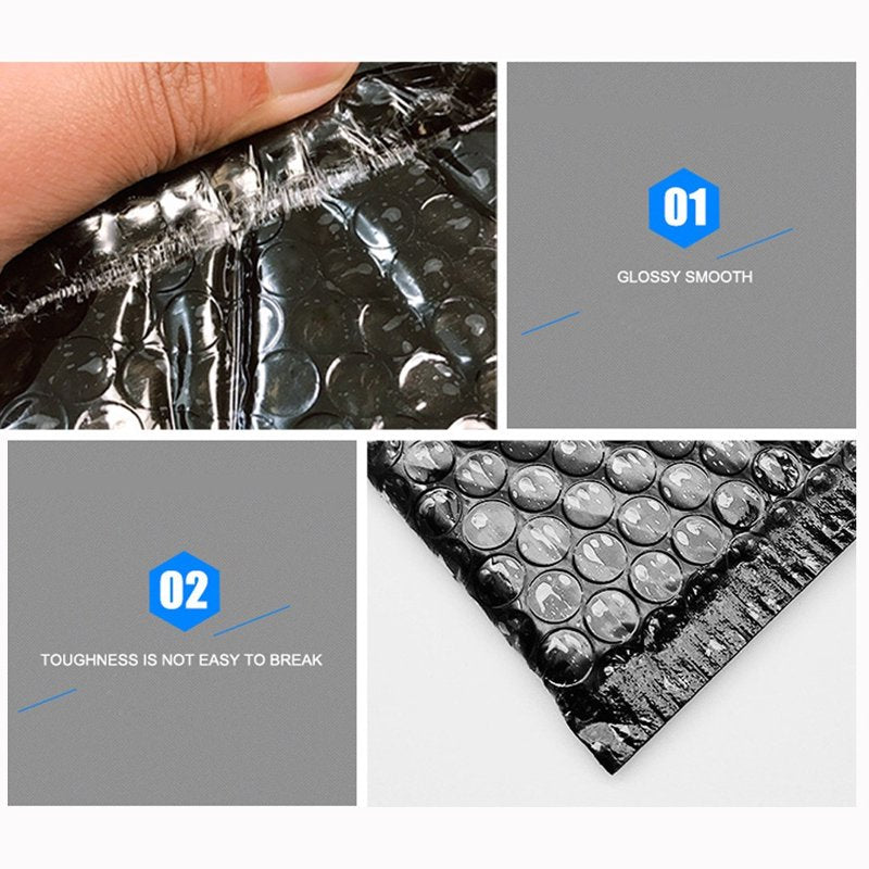 Black Waterproof Bubble Mailers 25 Pack Self Sealing Padded Envelopes 6x8 Inch