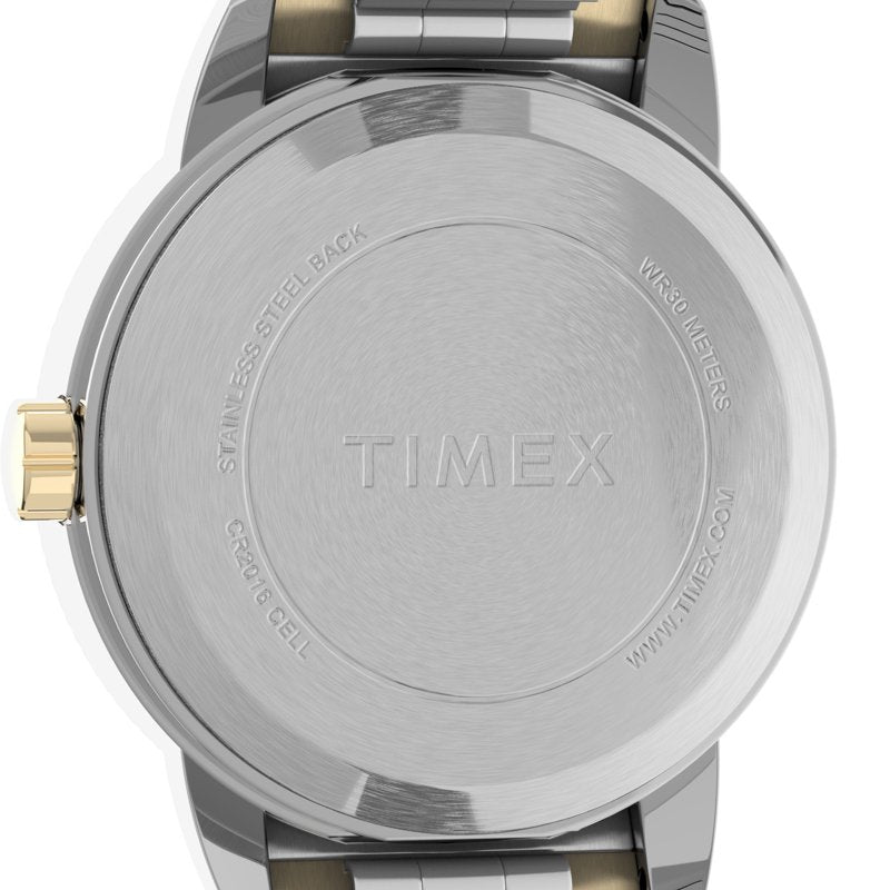 Timex Women's Easy Reader 25mm Watch with Two-Tone Case & White Dial