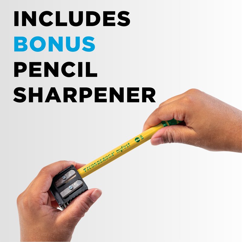 My First Pencils with Sharpener - #2 HB Yellow 4 Pack for Kids
