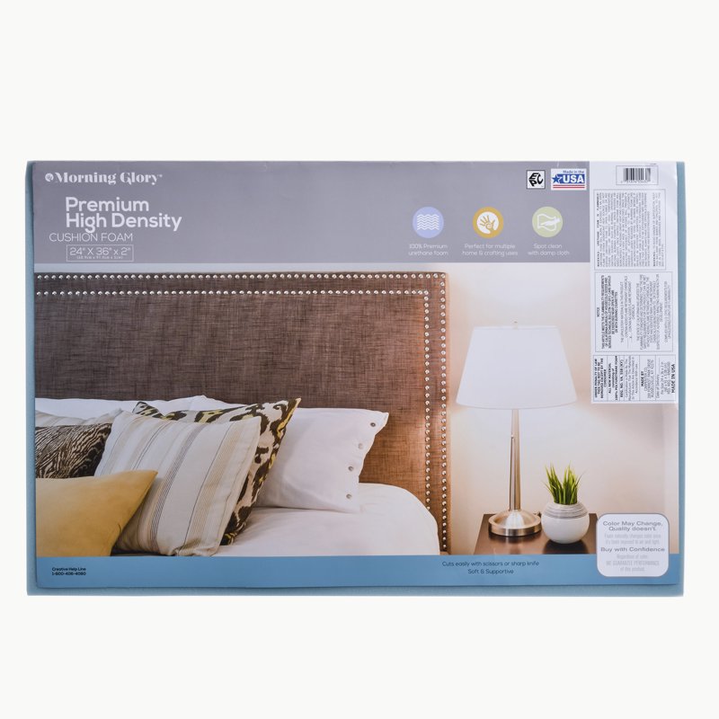 High-Density Craft Foam Cushion 24x36 Inch - Supportive DIY Foam for Cushions & Projects