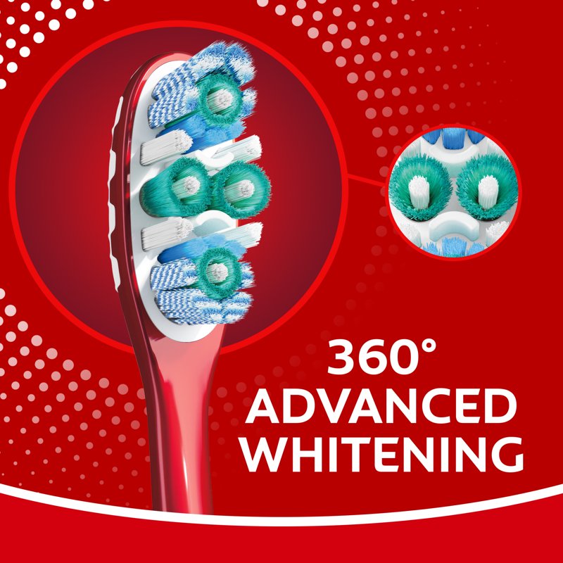 Adult Medium Bristle Toothbrush Pack - Whole Mouth Clean & Whitening