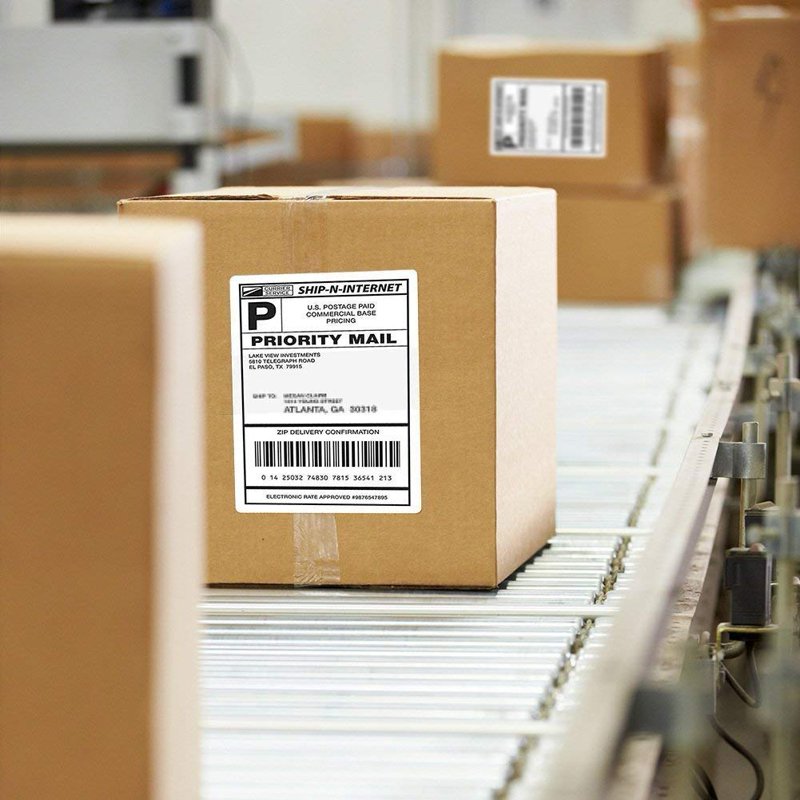 Self-Adhesive Shipping Labels for Laser & Inkjet Printers, 8.5 x 5.5 Inches, Bulk Pack of 8000 Labels