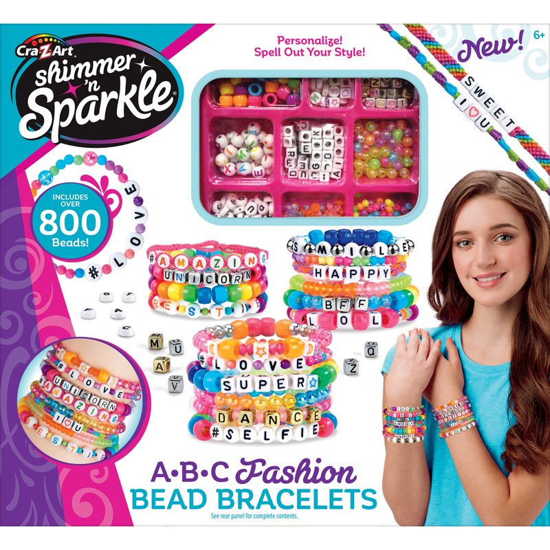 DIY Bead Bracelet Kit with 800+ Beads for Custom Friendship Jewelry