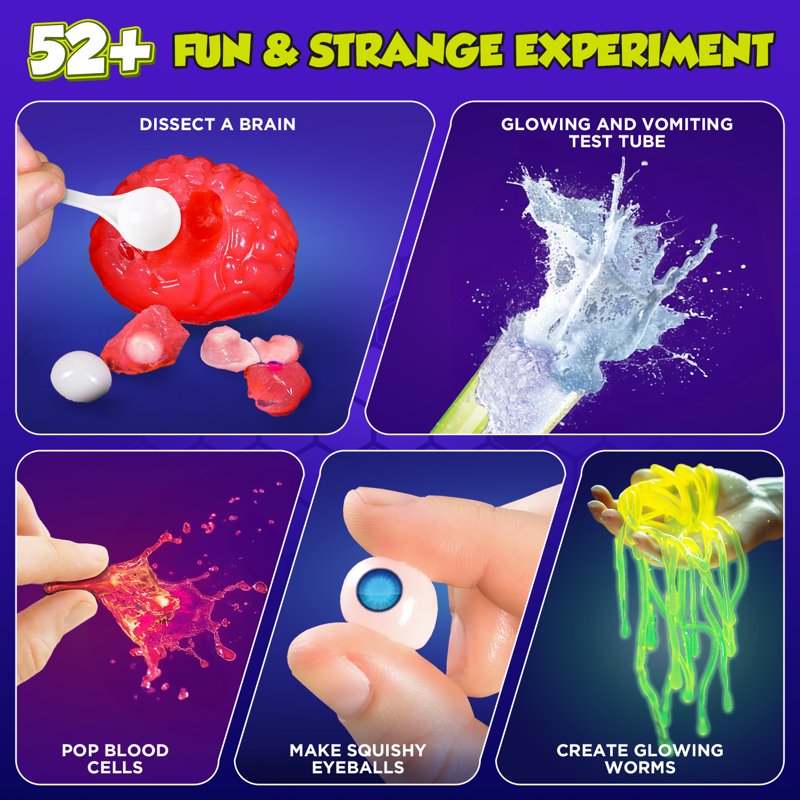 Kids STEM Science Kit with 52+ Experiments Educational Toys for Ages 4-12