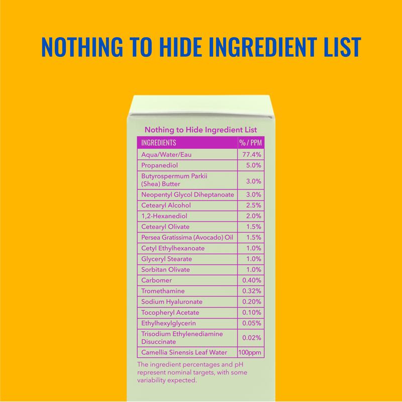 Lightweight Daily Facial Moisturizer with Shea Butter & Hyaluronic Acid - Non-Greasy Hydrating Face Cream 3.3 fl oz