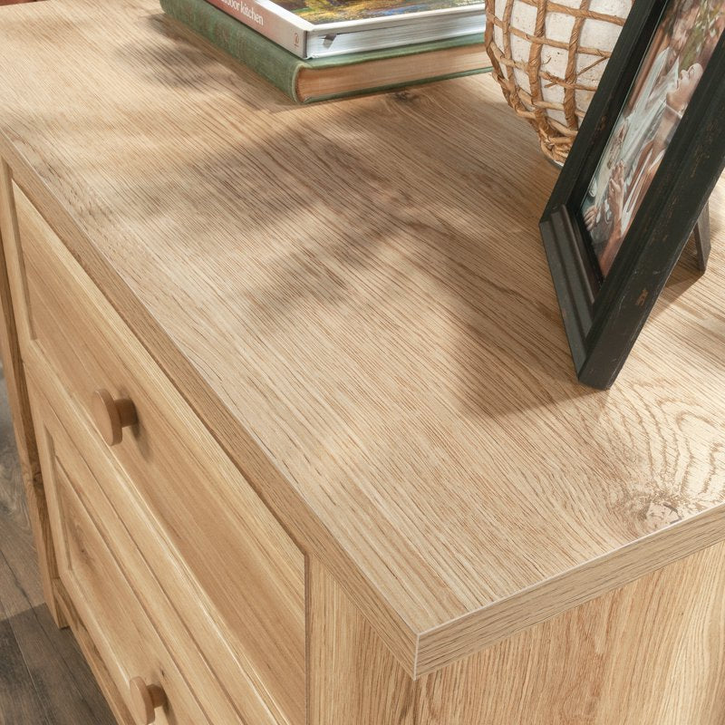Sauder Farmhouse Lateral File Cabinet with 2 Drawers in Timber Oak - Home Office Storage