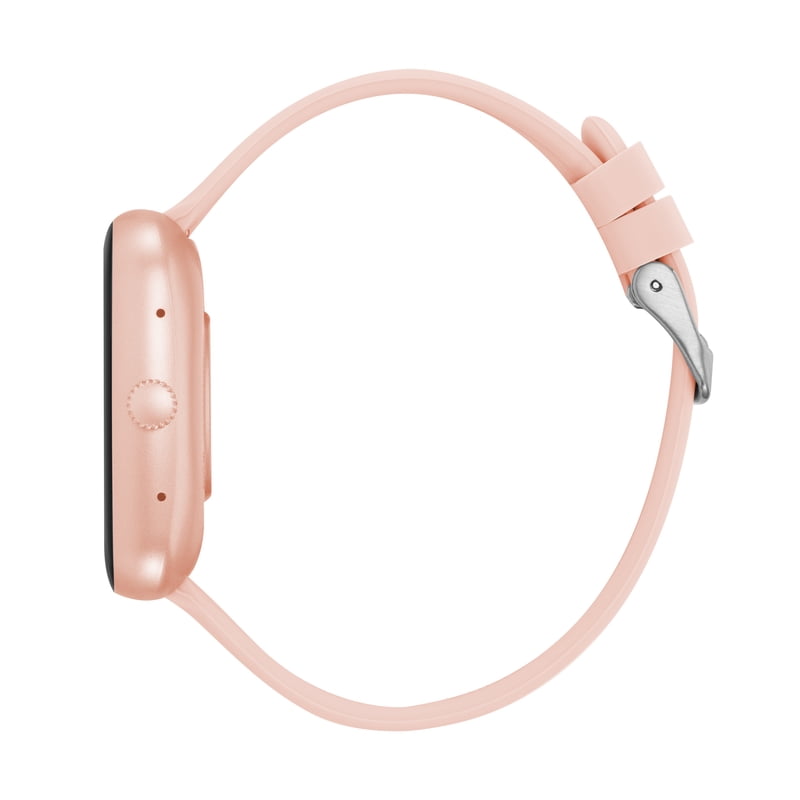 Unisex Smartwatch with Call Function - Eclipse Model, Beige Silicone Band