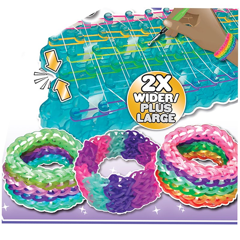 Kids Craft Rubber Band Bracelet Kit with Beads Clips & Looms - 4000 Bands