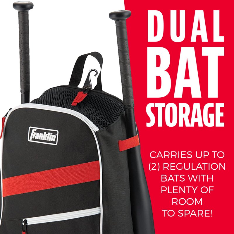 Youth Baseball Bat Pack Bag Holds 2 Bats Waterproof Sport Equipment Carrier