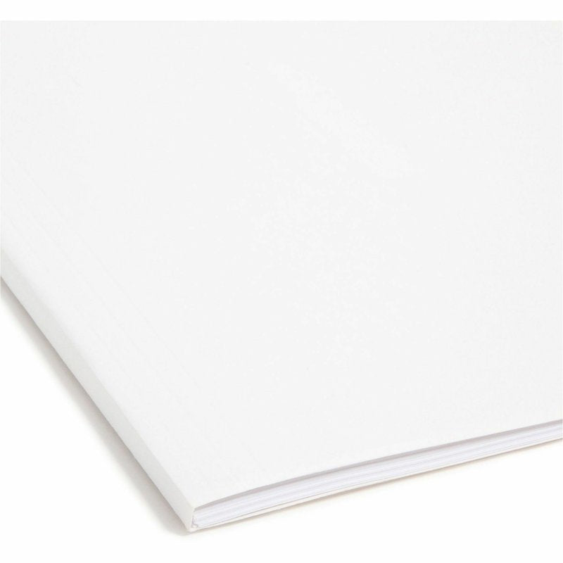 White Hanging File Folders with Built-In 1/3-Cut Tabs - Letter Size, Pack of 20