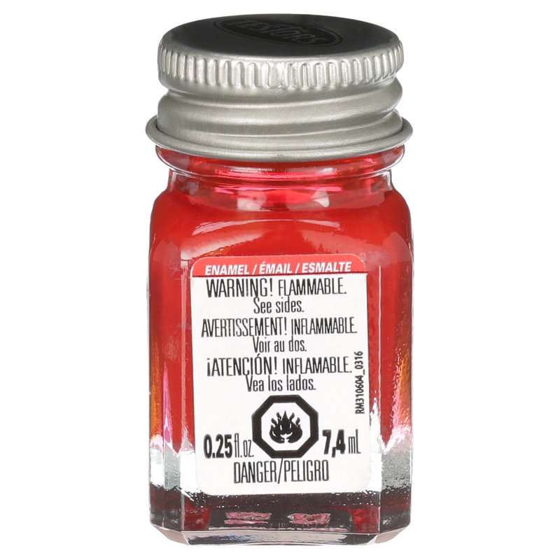 Enamel Paint Metallic Red 1/4oz for Models & Crafts - Fast Drying