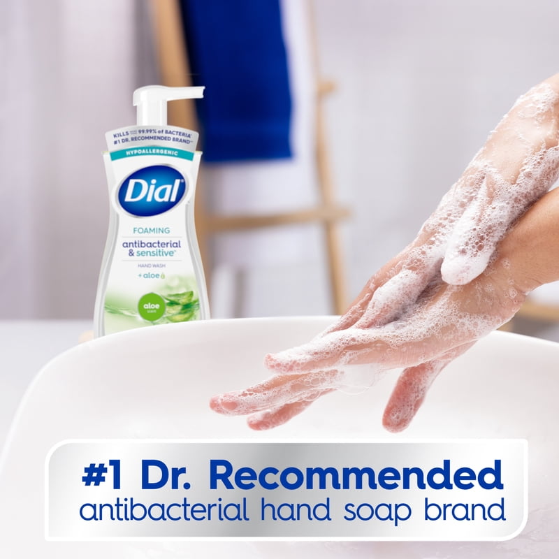 Antibacterial Sensitive Foaming Hand Soap with Aloe - Hypoallergenic, 7.5 fl oz
