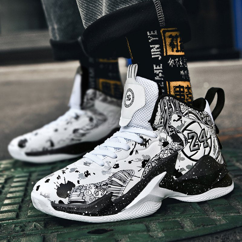 Breathable Kids and Boys Basketball Shoes for Indoor Outdoor Sports