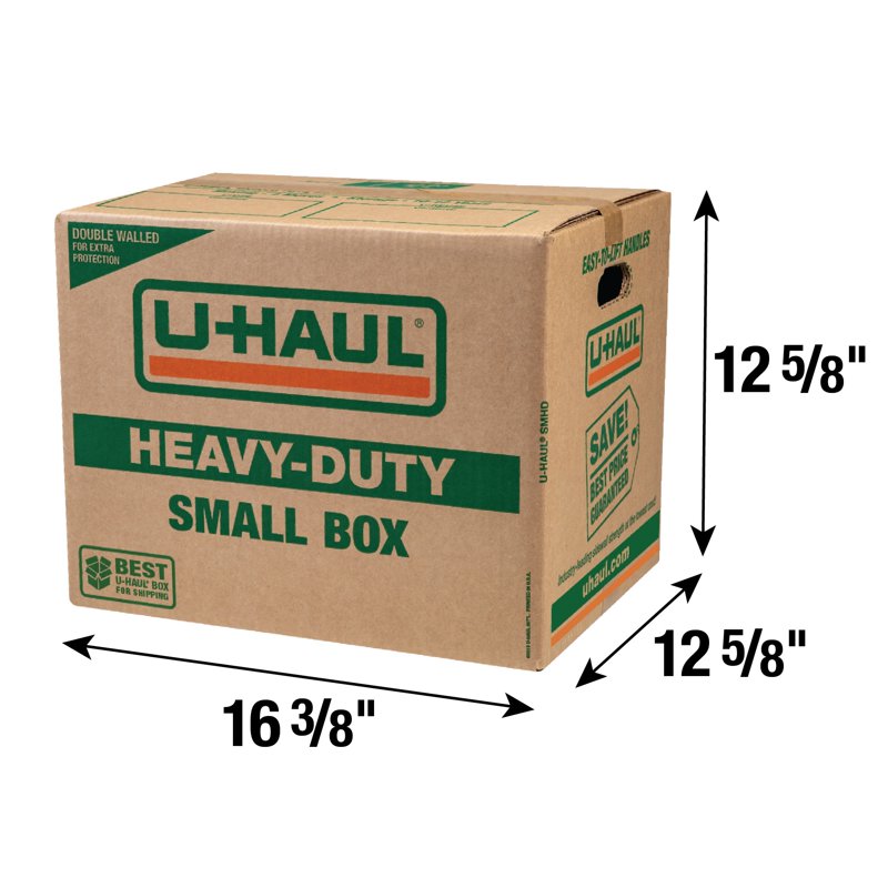 Heavy-Duty Double Wall Moving & Shipping Box - Small 16.4 x 12.6 x 12.6 inches