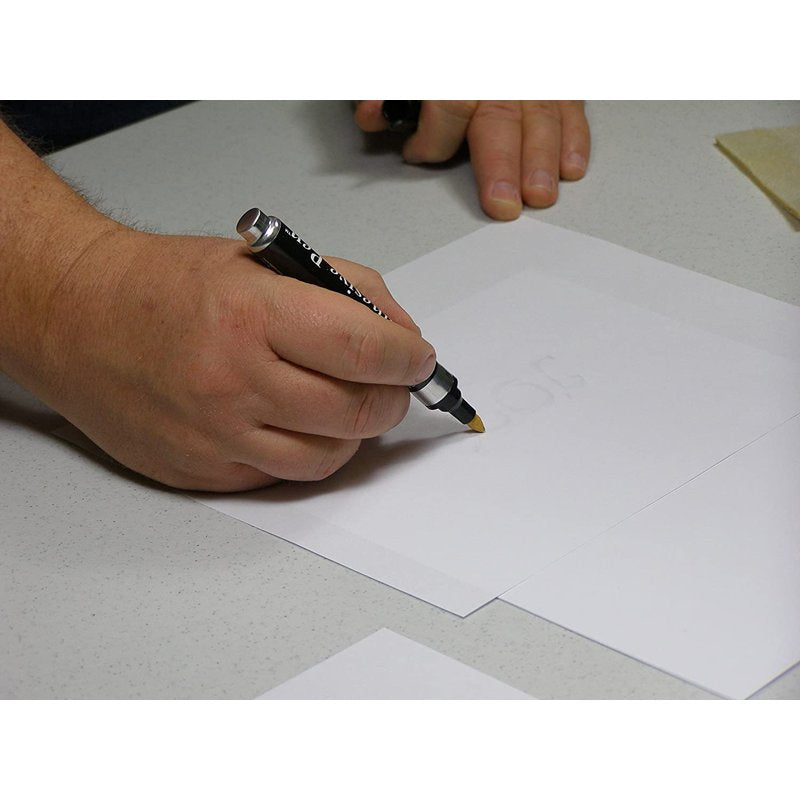 Gold Leaf Art & Craft Pen Kit - Fine Detail Adhesive Pen with Metal Leaf Sheets