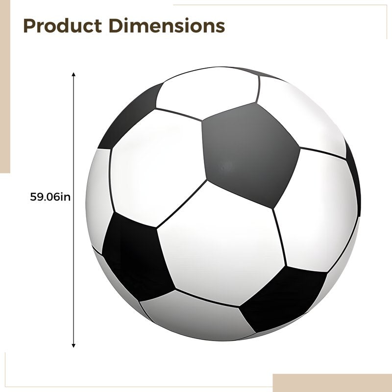 Giant Inflatable Beach Soccer Ball 59in PVC — Outdoor Party & Event Ball