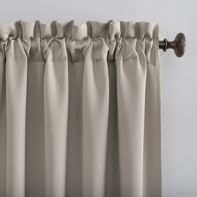 Energy Saving Blackout Curtain Panel Pair - Rod Pocket, 40x63 inches